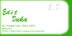 edit duka business card